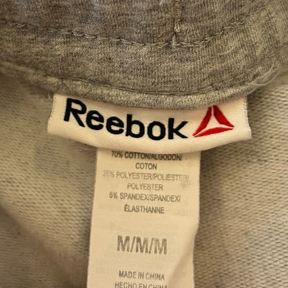 Reebok Vintage Women’s Slim Fit Heathered Gray Athletic Joggers Logo size Medium - Picture 5 of 7